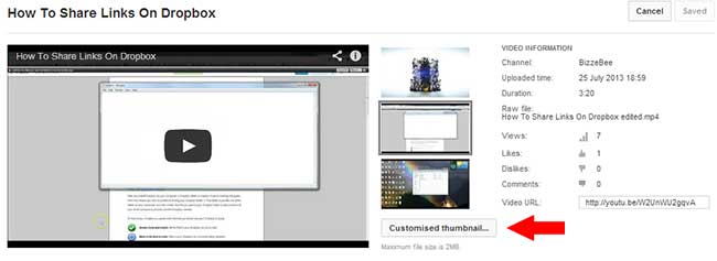 How to get thumbnail on youtube for 2013 mac full