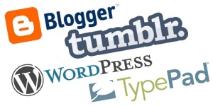 Blogger, WordPress, Tumblr, TypePad