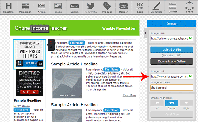 Create A Newsletter In AWeber