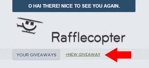 Rafflecopter New Giveaway
